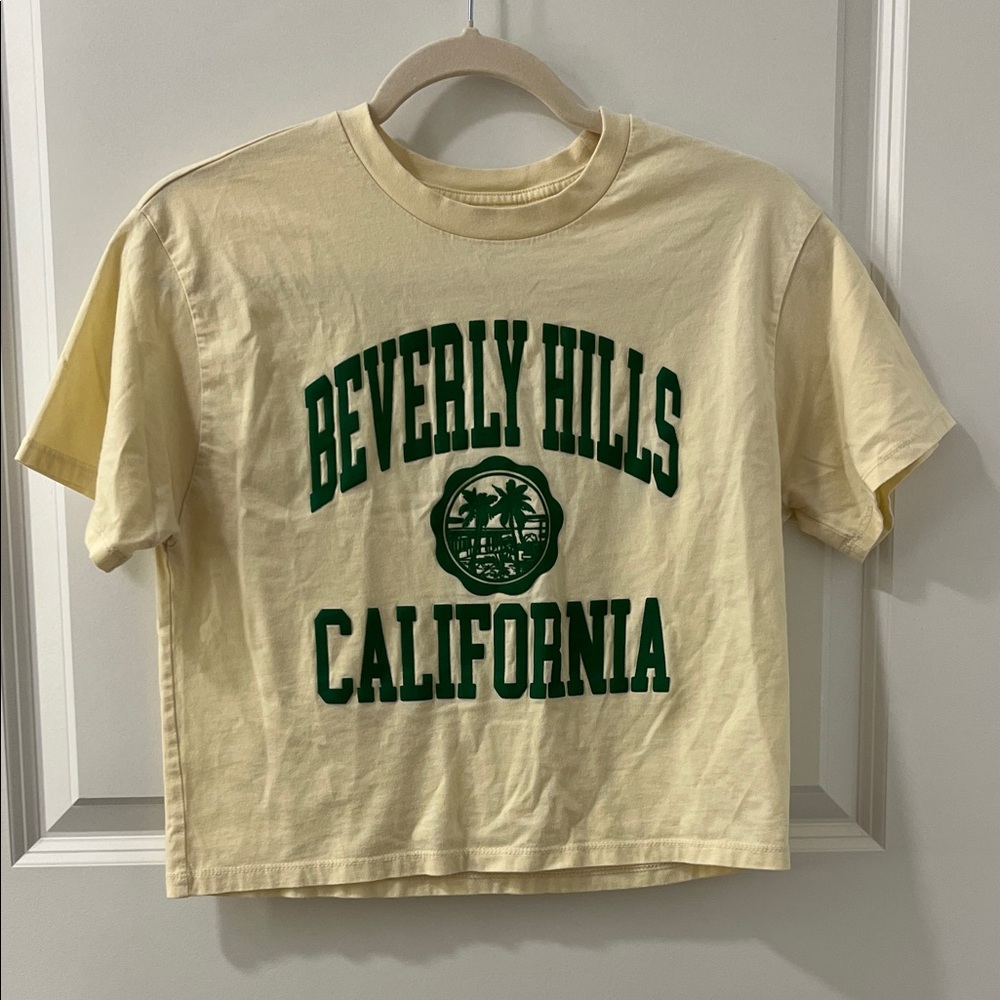 Beverly Hills California Women’s Yellow T-Shirt Small